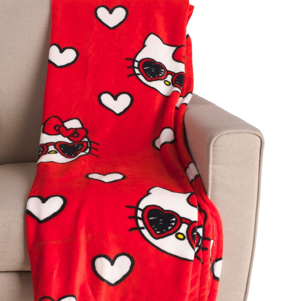 Hello kitty sunglasses blanket